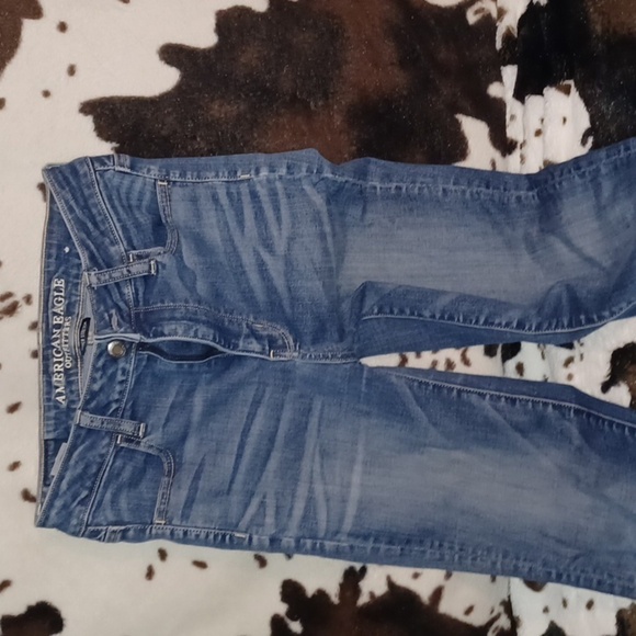 AMERICAN EAGLE JEANS,SUPER STRETCH SIZE 4 LONG, SUPER HIGH RISE JEGGING… - Picture 3 of 7